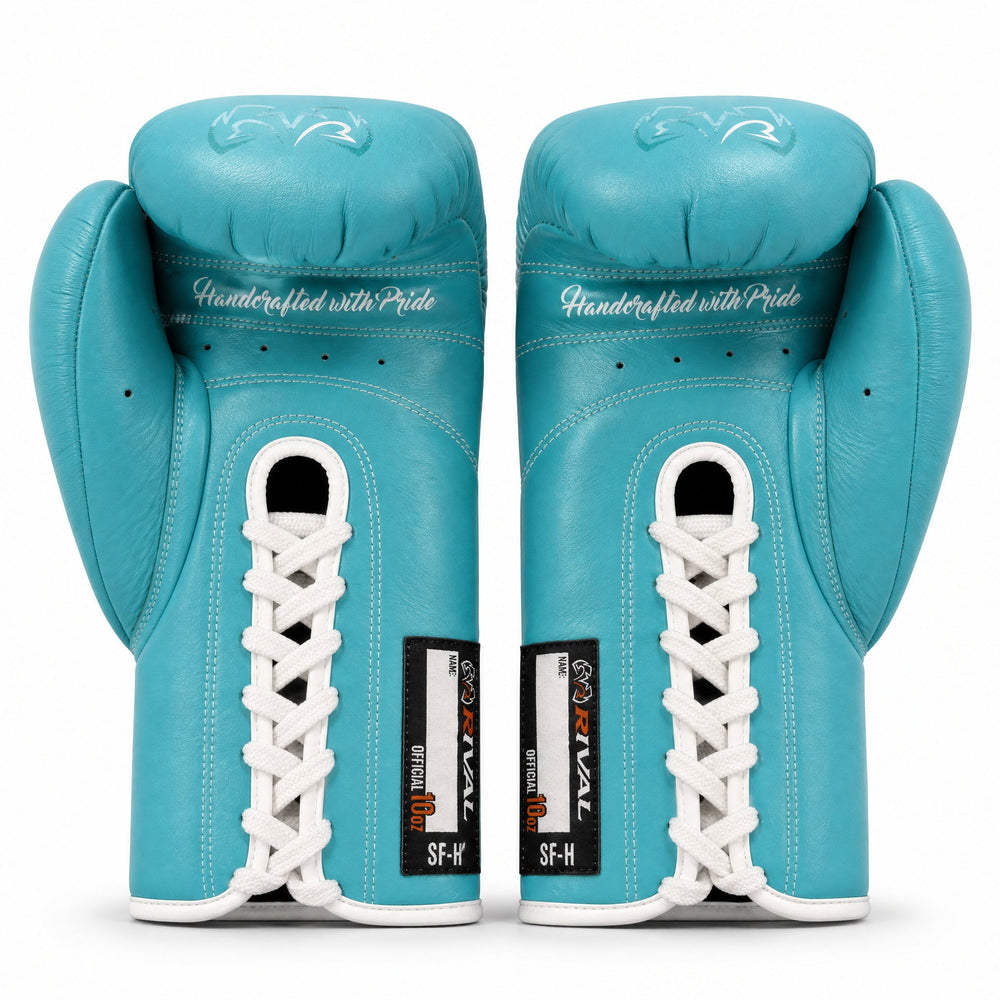 Rival RFX-Guerrero Pro Fight Gloves SF-H – Teal Custom Colorway – 10oz - Fight Shop