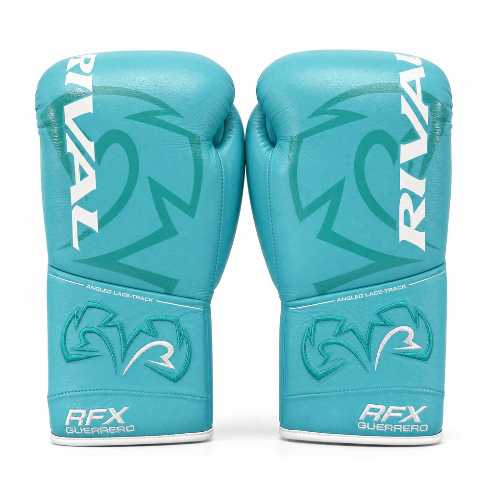 Rival RFX-Guerrero Pro Fight Gloves SF-H – Teal Custom Colorway – 10oz - Fight Shop