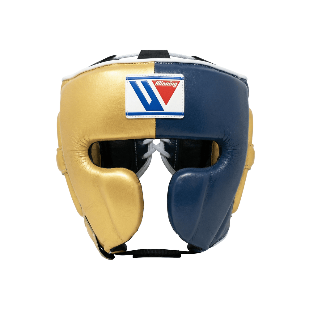 Winning Custom Cheek Protector Headgear - 2 WAY NAVY / GOLD – Fight Shop