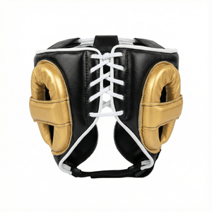 Winning Custom Cheek Protector Headgear - BLACK / GOLD - Fight Shop