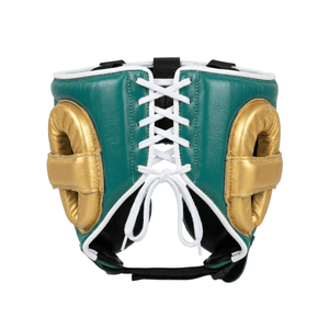 Winning Custom Cheek Protector Headgear - GREEN / GOLD - Fight Shop