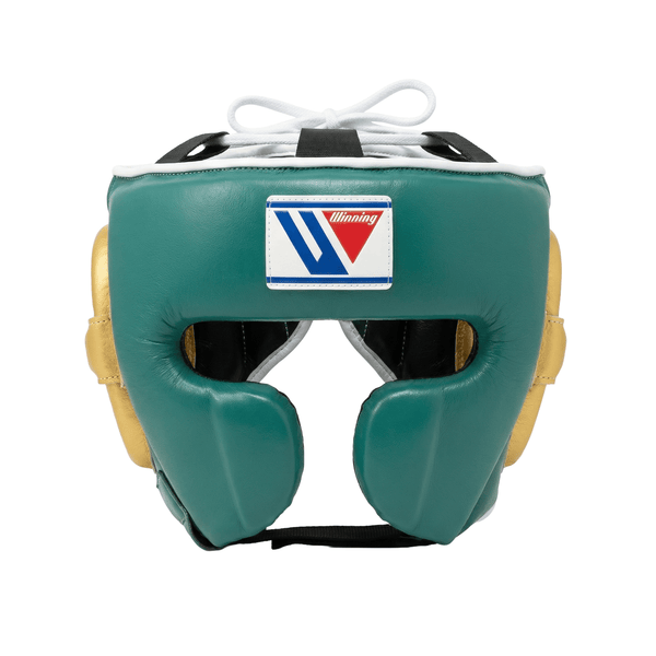 Winning Custom Cheek Protector Headgear - GREEN / GOLD