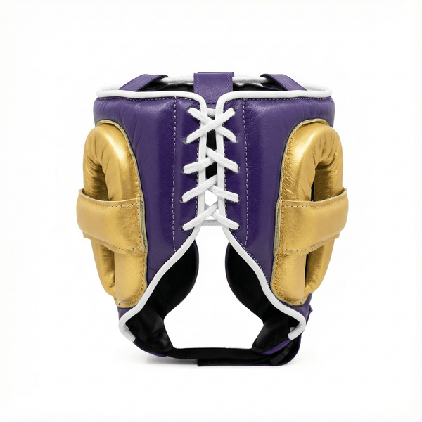 Winning Custom Cheek Protector Headgear - PURPLE / GOLD
