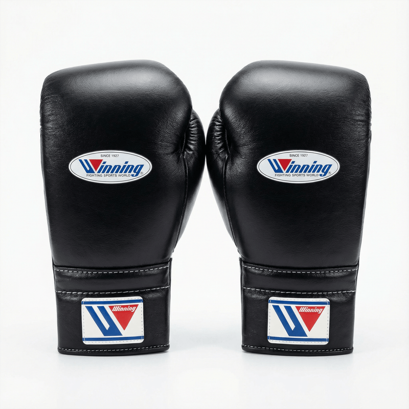 WINNING LACE-UP BOXING GLOVES - BLACK – Fight Shop WINNING LACE-UP BOXING GLOVES - BLACK – Fight Shop