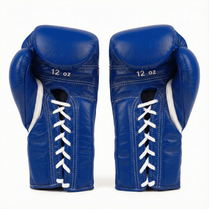WINNING LACE - UP BOXING GLOVES - BLUE - Fight Shop