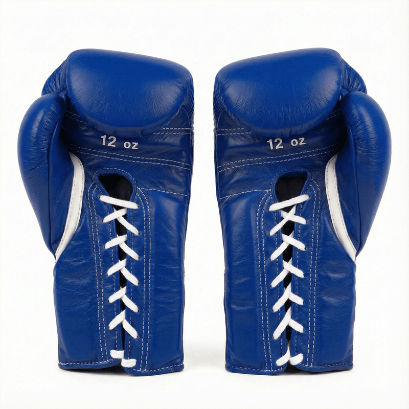 WINNING LACE-UP BOXING GLOVES - BLUE