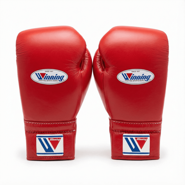 WINNING LACE-UP BOXING GLOVES - RED – alternate