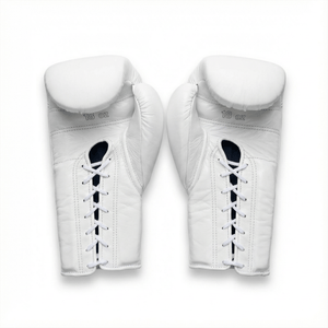 WINNING LACE - UP BOXING GLOVES - WHITE - Fight Shop