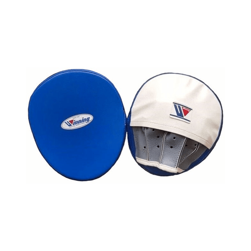 Winning Oval Curved Punch Mitts - Blue · White · Gray