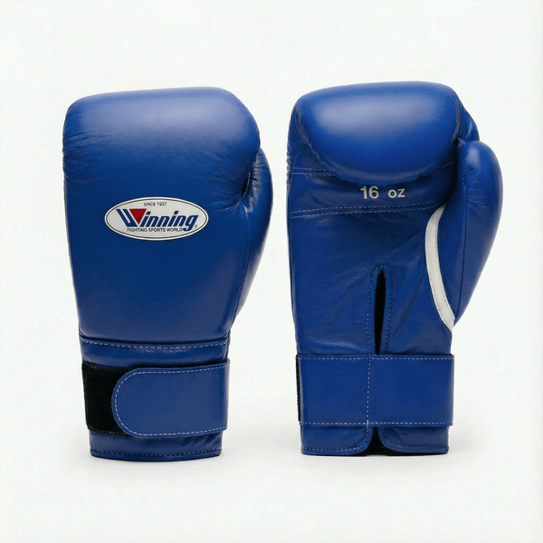 WINNING VELCRO BOXING GLOVES - BLUE
