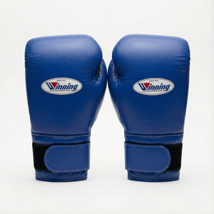 WINNING VELCRO BOXING GLOVES - BLUE - Fight Shop