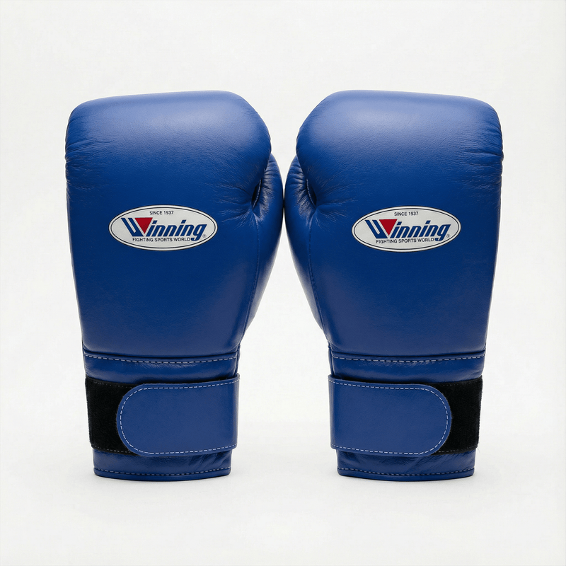 WINNING VELCRO BOXING GLOVES - BLUE