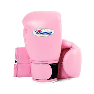 WINNING VELCRO BOXING GLOVES - PINK - Fight Shop