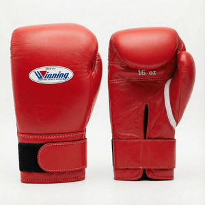 WINNING VELCRO BOXING GLOVES - RED - Fight Shop