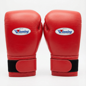 WINNING VELCRO BOXING GLOVES - RED - Fight Shop