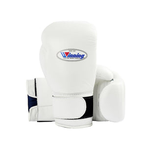 WINNING VELCRO BOXING GLOVES - WHITE - Fight Shop