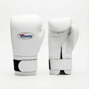 WINNING VELCRO BOXING GLOVES - WHITE
